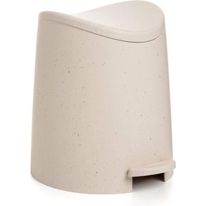Prullenbak badkamer met standaard ECOHOME-pedaal, 3L inhoud, van polypropyleen, BPA-vrij, 100% gerecycled materiaal. Afmetingen: 19 x 21,8 x 22,1 cm