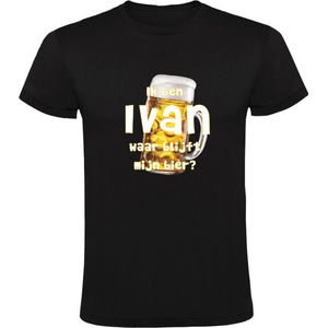 Ik ben Ivan, waar blijft mijn bier Heren T-shirt - cafe - kroeg - feest - festival - zuipen - drank - alcohol
