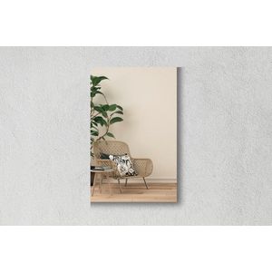 Rechthoekige Spiegel - Woonkamerspiegel - Brons - 40 X 60 cm - Dikte: 4 mm - In Nederland Geproduceerd - Incl. Spiegelmontageset - Top Kwaliteit Wandspiegel Zonder Lijst