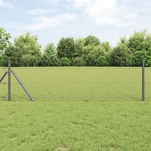 vidaXL - Hexagonaal - Hek - Grijs - 0.5x50 - m - Staal