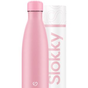 Slokky - Pastel Pink Thermosfles & Dop - 500ml