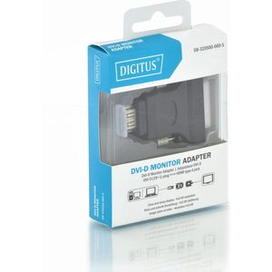 Digitus DB-320500-000-S DVI / HDMI Adapter [1x DVI-D-stekker - 1x HDMI-bus] Zwart Afgeschermd (enkel), Afgeschermd, Ges