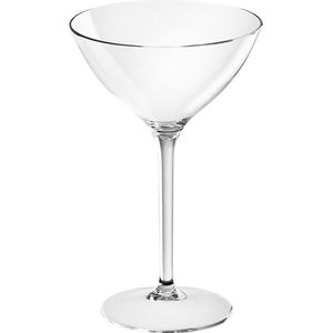 6x Martini James glazen transparant 300 ml van onbreekbaar kunststof - Herbruikbaar - Cocktail drinkglazen