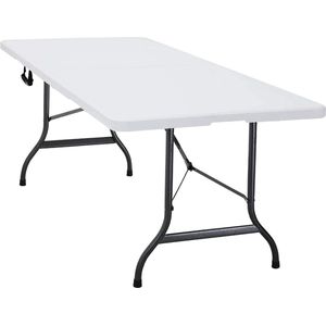 Klaptafel XXL - Campingtafel - Tuintafel - Buitentafel - Buffertafel - Weerbestendig - Opvouwbaar - 244 cm x 74 cm