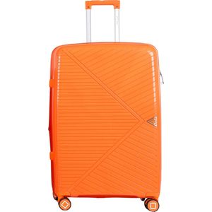A To Z Traveller Caïro - Reiskoffer 75cm - Polypropyleen - 120L - Oranje - TSA Slot