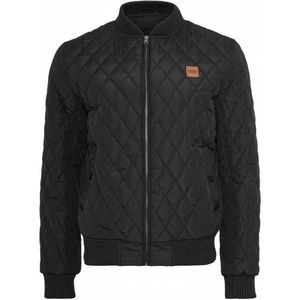 Urban Classics Diamond Quilt Nylon Jacket TB862 Blk maat XXL