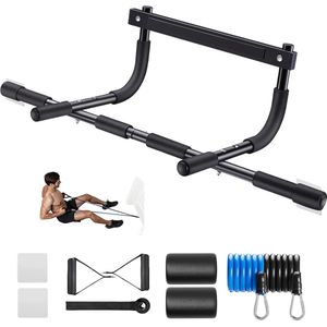 Optrekstang Verdikte staal Max Limit 420 lbs bovenlichaam Fitness Workout Bar Multi-Grip sterkte Indoor Chin-Up Bar - Deuropening Trainer Home Gym
