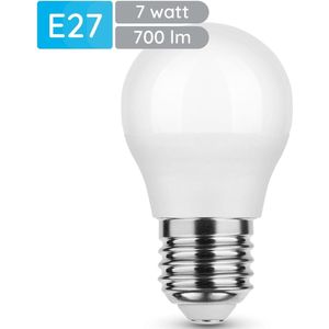 Modee E27 LED Lamp 7W - 700lm - 6000K - Daglicht Wit - LED Globe Mini P45 - Vervangt 54W Halogeen Gloeilamp