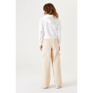 GARCIA Meisjes Chest print Sweater Wit Long mouws - Maat 164/170