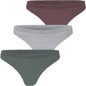 Bjorn borg 3-pack dames strings kant - Core autumn - L