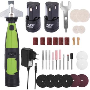 Multifunctionele accu kettingslijper set voor slijpen, boren en snijden - 20.000 rpm