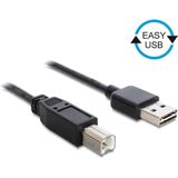 DeLOCK 85553 USB-kabel 5 m USB A USB B Mannelijk Zwart