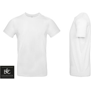 10 pack witte shirts Sol's T shirt heren T shirt dames ronde hals - Maat 5XL
