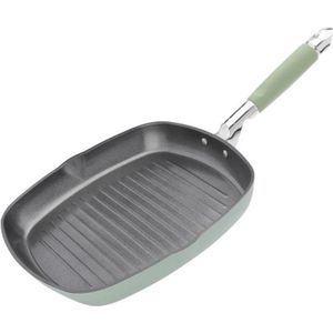 Primecook - Grillpan - 28 x 28 cm - PFAS-vrij - inductie - veilige en slijtvaste Ecoshield antikleeflaag