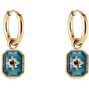 Bijoutheek Oorhangers Aqua Stellaris Goud