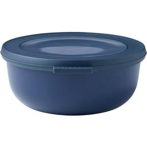 Mepal - Multi Bowl Cirqula Round - Voorraaddoos met deksel - Geschikt als luchtdichte opbergdoos voor de koelkast, magnetronservies en als vershouddozen - 750 ml - Nordic Denim