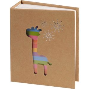 SecaDesign fotoalbum insteek - Giraffe - 100 foto’s 10x15 / 11x15 cm - insteekalbum