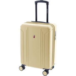 Gladiator Tropical Handbagage Koffer - 55x35x20/25 cm - 34/38 liter - Expandable - Geel