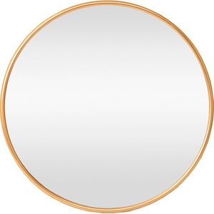 Spiegel Carleton - Hangspiegel - Ø60cm - Goudkleurig - Ronde Spiegel - Elegant Design