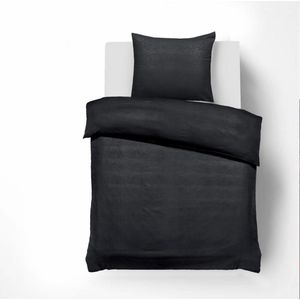 Husch Dekbedovertrek - Embossed Croco - 140x200/220 - Zwart