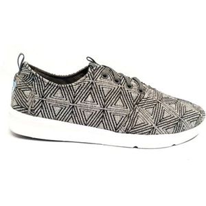 Toms Del Rey Sneaker 10008108 Grey angular Embroidert Maat 43.5