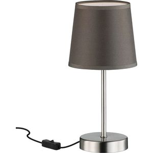 Eleganto LED Tafellamp met voetschakelaar - E14 fitting - Grijs - 32 cm