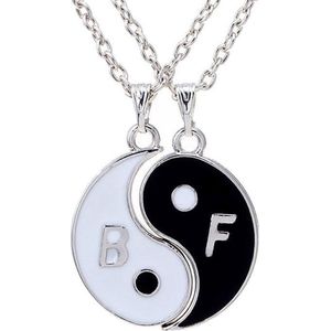 Fako Bijoux® - Vriendschapsketting - BFF Ketting - Yin Yang - Best Friends