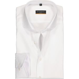 ETERNA slim fit overhemd - poplin heren overhemd - wit - Strijkvrij - Boordmaat: 43