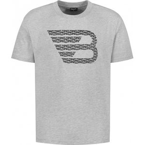 Ballin Amsterdam - Heren Loose Fit T-shirts Crewneck SS - Grey - Maat XL