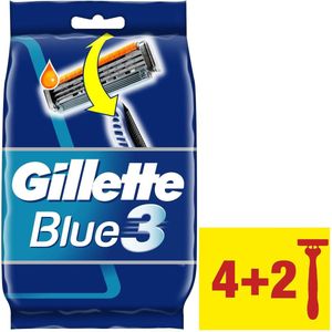 Gillette Blue III - 6 stuks - Wegwerpscheermesjes