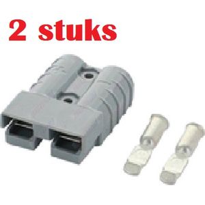 Anderson Plug Connector - 50A/600V/6AWG - Verzilverd
