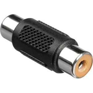 Audio adapter - Mono - RCA (Tulp) (v) naar RCA (Tulp) (v) - Per 1 stuks