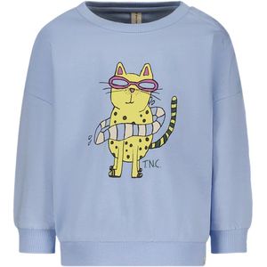 The New Chapter - Billie sweater blauw vacances - Cerulaan - Maat 110