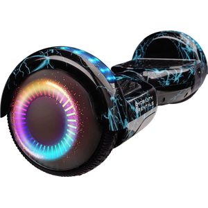 E-Mobility Rentals Hoverboard - Oxboard, 6.5'' wielen, Regular Lightning Blauw, Verlengde Afstand