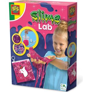SES - Slime lab - Unicorn - zelf glitter slijm maken - met kralen, sticker en zip-lock zakje