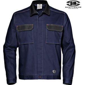 SIR SAFETY SYMBOL STRETCH JACKET Werkjas Donkerblauw Heren Stretch Werkjas - Borstzakken Geborstelde Stretchstof