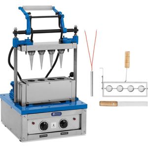Royal Catering Waffeleisen für Eiswaffeln - 100 - 120 Wafels/h - 47 x 112 mm - Royal Catering