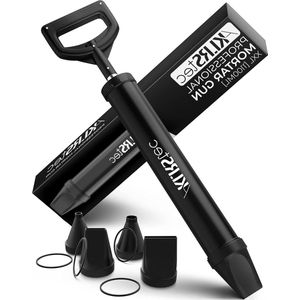 Professioneel Mortelpistool - Speciepistool voor Mortel en Beton - Mortelspuiter met Toebehoren - 4 Spuitmonden - 4 Dichtingen.