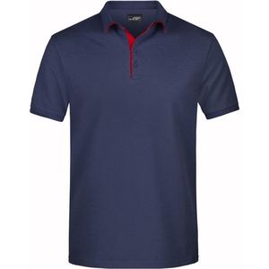 Polo shirt Golf Pro premium navy/rood voor heren - Navy blauwe herenkleding - Werkkleding/zakelijke kleding polo t-shirt 2XL