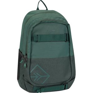 New Rebels Otis - Sanford Rugtas 20L | Waterafstotend | Laptopvak 15.6 | Reflecterende Strepen | Ruime Compartimenten | Duurzaam waterafstotend polyester | Donkergroen