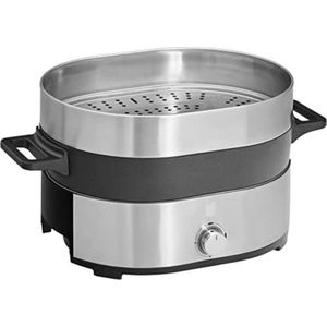 Hotpot Pan - Hotpot Electrisch - Hotpot Kookpot - Zilver