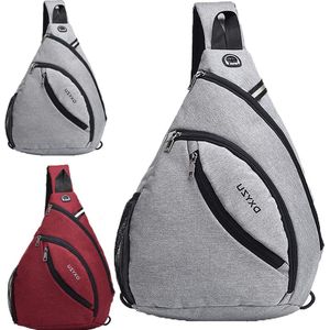 Large Capacity Sling Backpack for Men and Women with Night Reflector - Laptop Daypack with Cut Resistant and Water Stain Resistant Features - Anti Theft Chest Package for Outdoor Cycling and Running