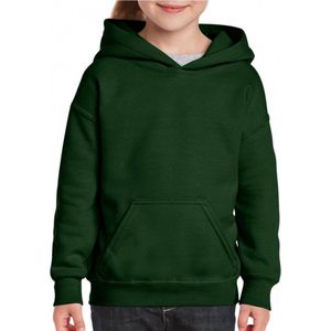 Groene capuchon sweater voor jongens XS (104-110)