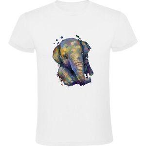 Olifant Heren T-shirt | dier | Afrika | Aziatisch | animal | verf | schilder | dierentuin | dierendag
