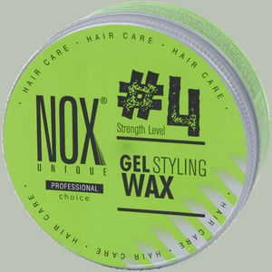 Nox Unique Proffesional Choice | Haargel Stylingwax | Hair Wax| Haarwax| Haargel| Gel| Aqua wax| Aqua haarwax| Cire Coiffante Nox Gel Styling Wax #4 150mL
