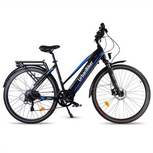 Urbanbiker Viena | Elektrische fiets Wandelen | Autonomie 140KM | Blauw | 28