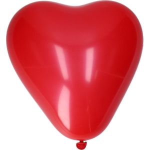 Ballon hartvorm 5 delig rood - hart ballon - rood hart - Valentijn