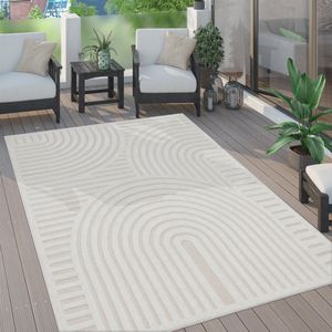 Paco Home Vloerkleed Tapijt Voor Binnen En Buiten Terras Keuken Scandinavisch Eenkleurig 140x200 cm