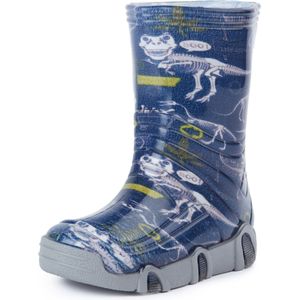 Ladeheid Kinder Regenlaarzen - Jongens Meisjes Antislip Zool - PVC -LA-ZT-SzuwarekBW - Dunkelblau Dinosaurier - 25/26