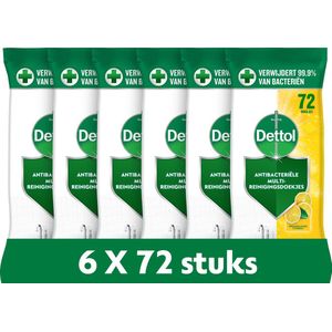 Dettol Doekjes Citrus 72st - 6 Stuks - Voordeelverpakking
